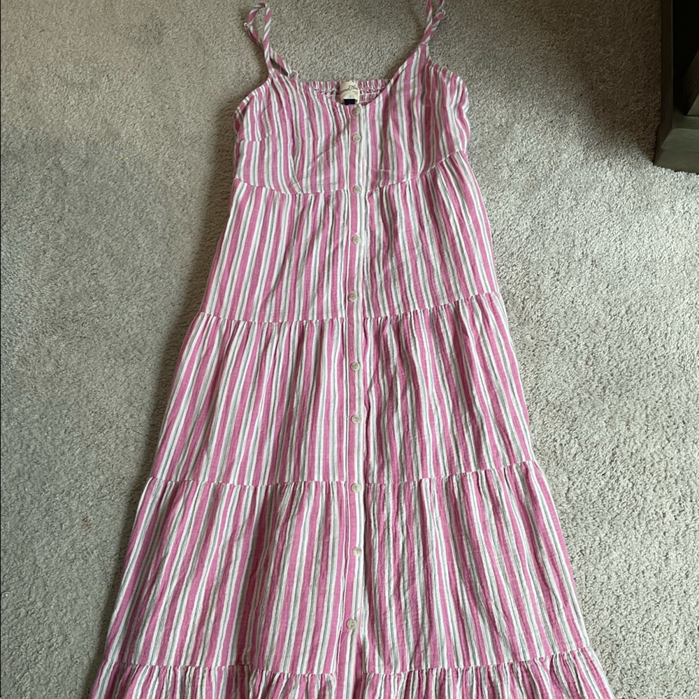 A new day pink striped Maxi dress